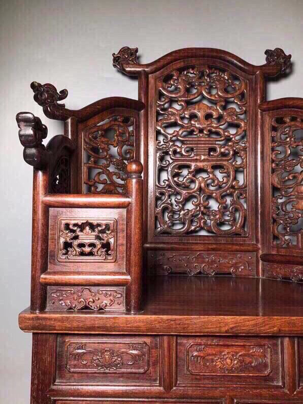 Chinese antique rosewood Buddhist niche