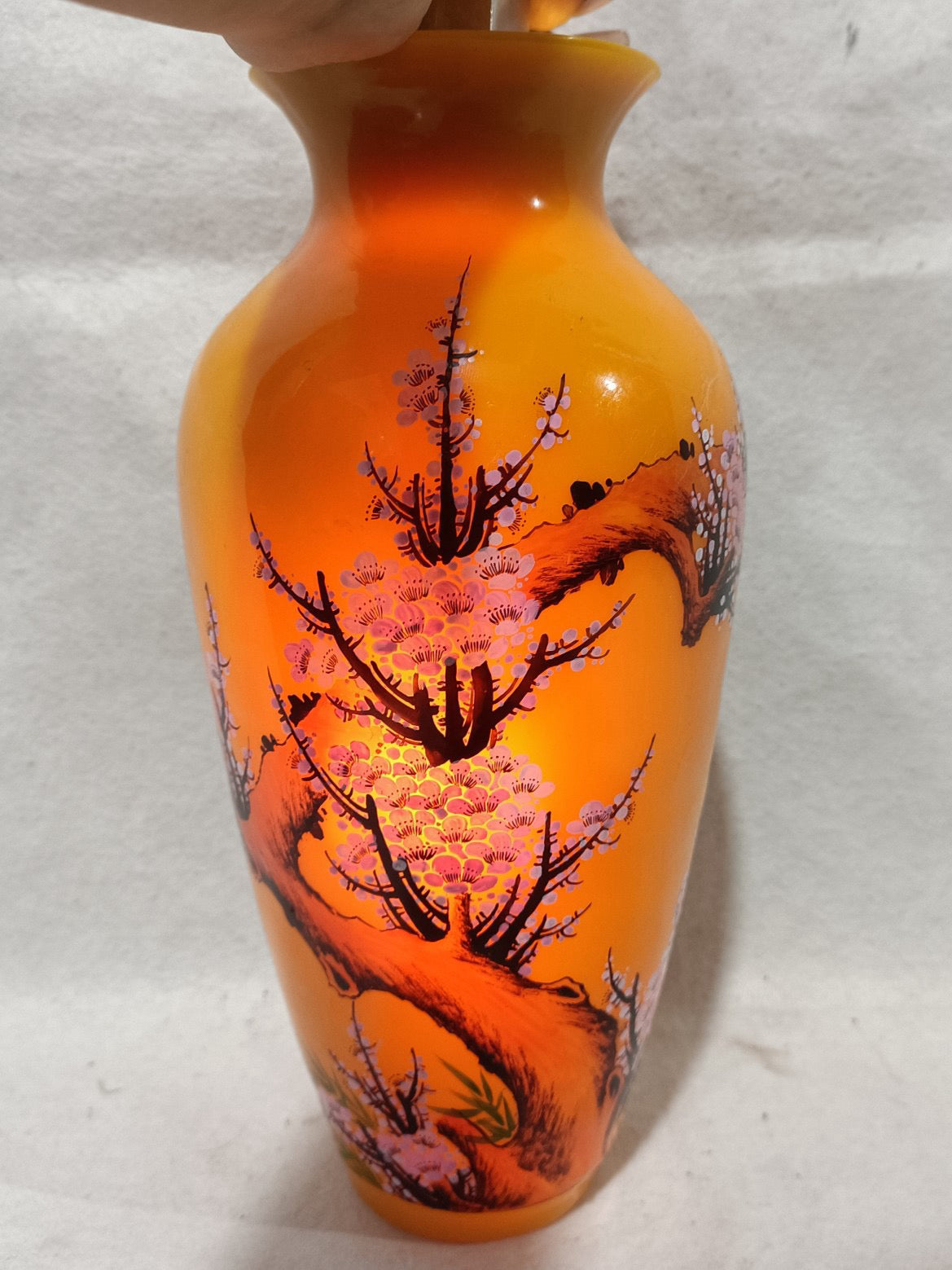 Yellow glazed vase