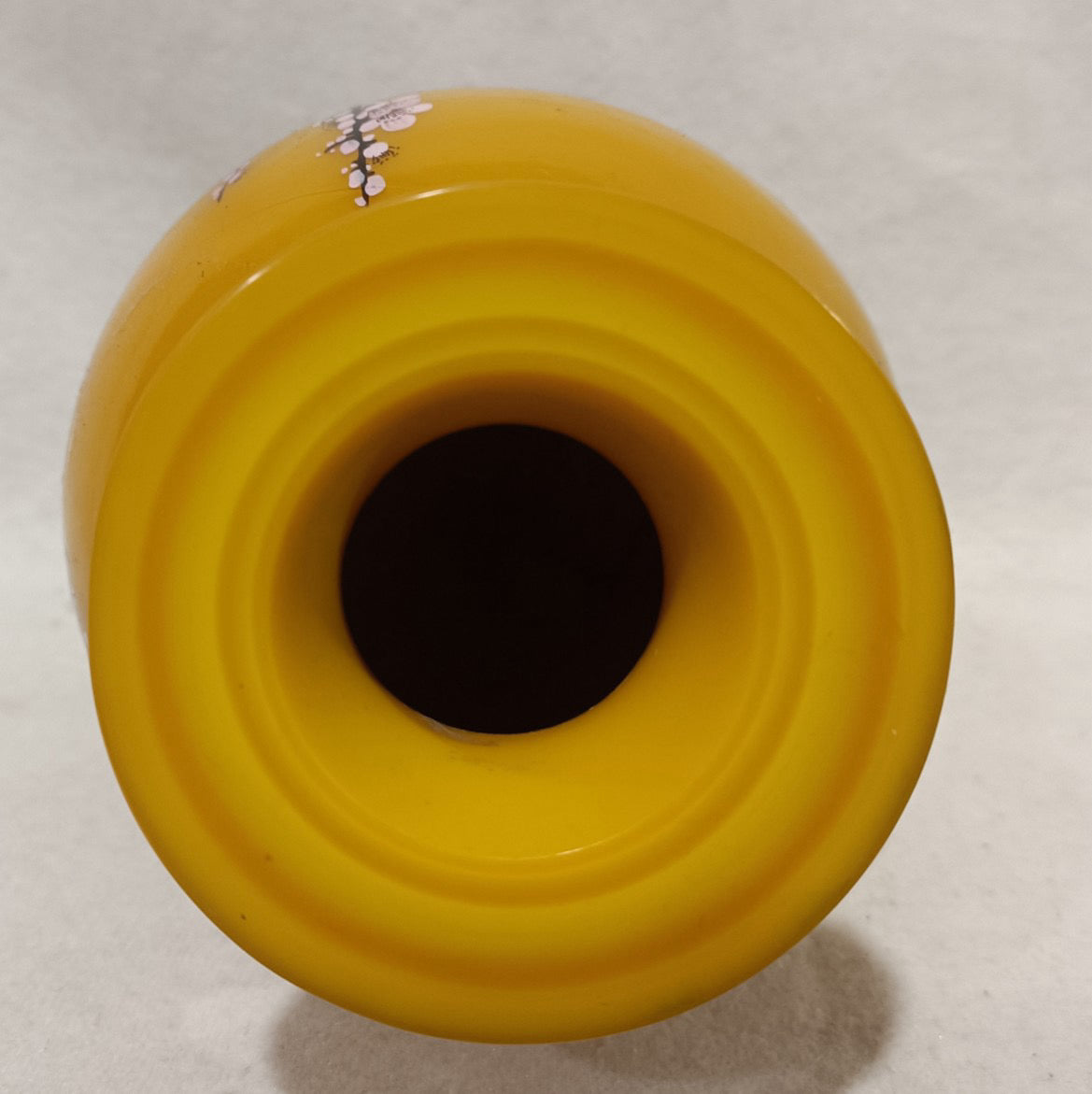 Yellow glazed vase