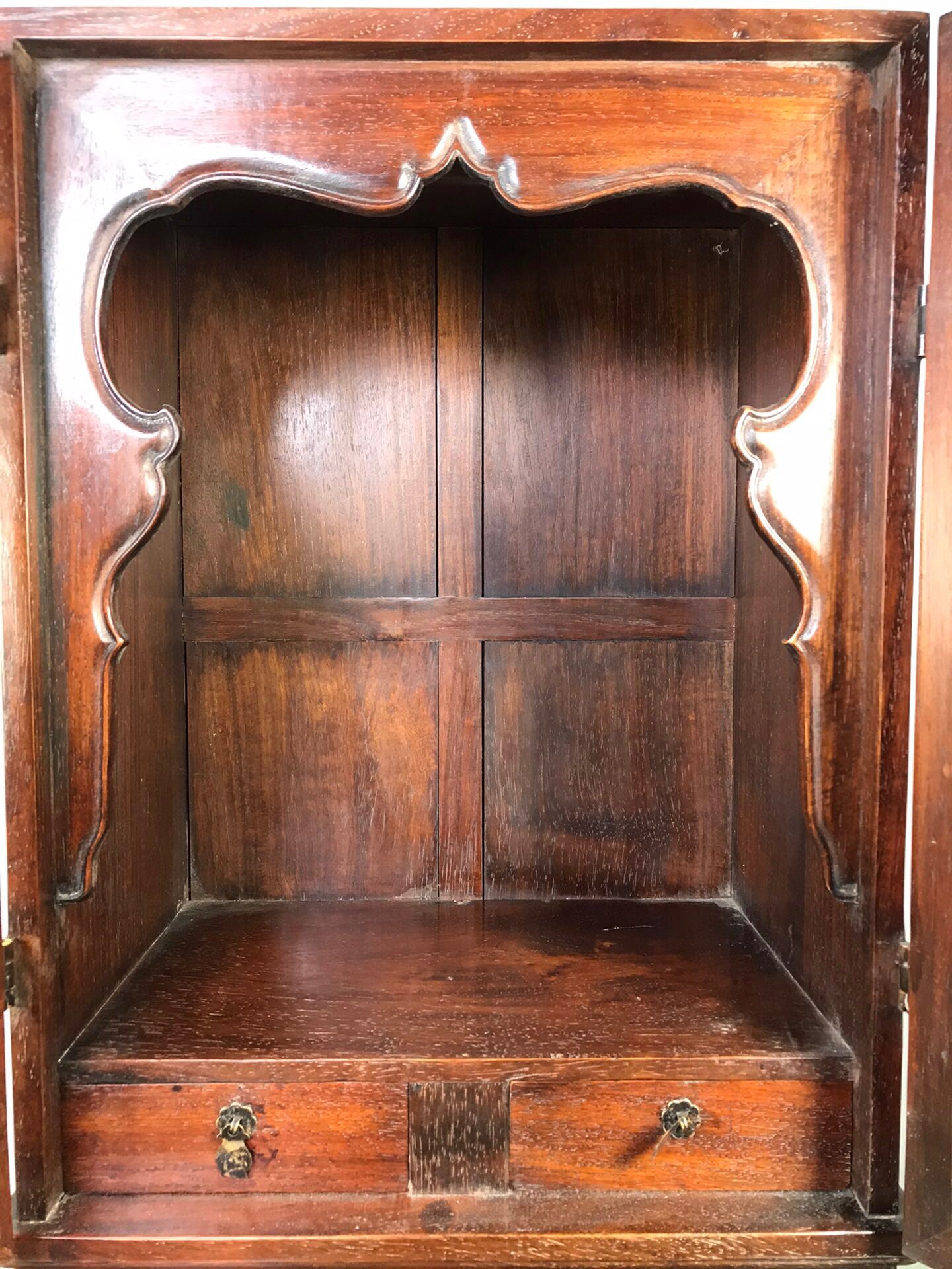 Chinese antique rosewood hollow Buddha seat