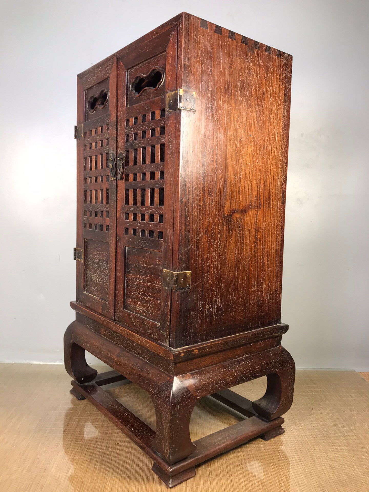 Chinese antique rosewood hollow Buddha seat