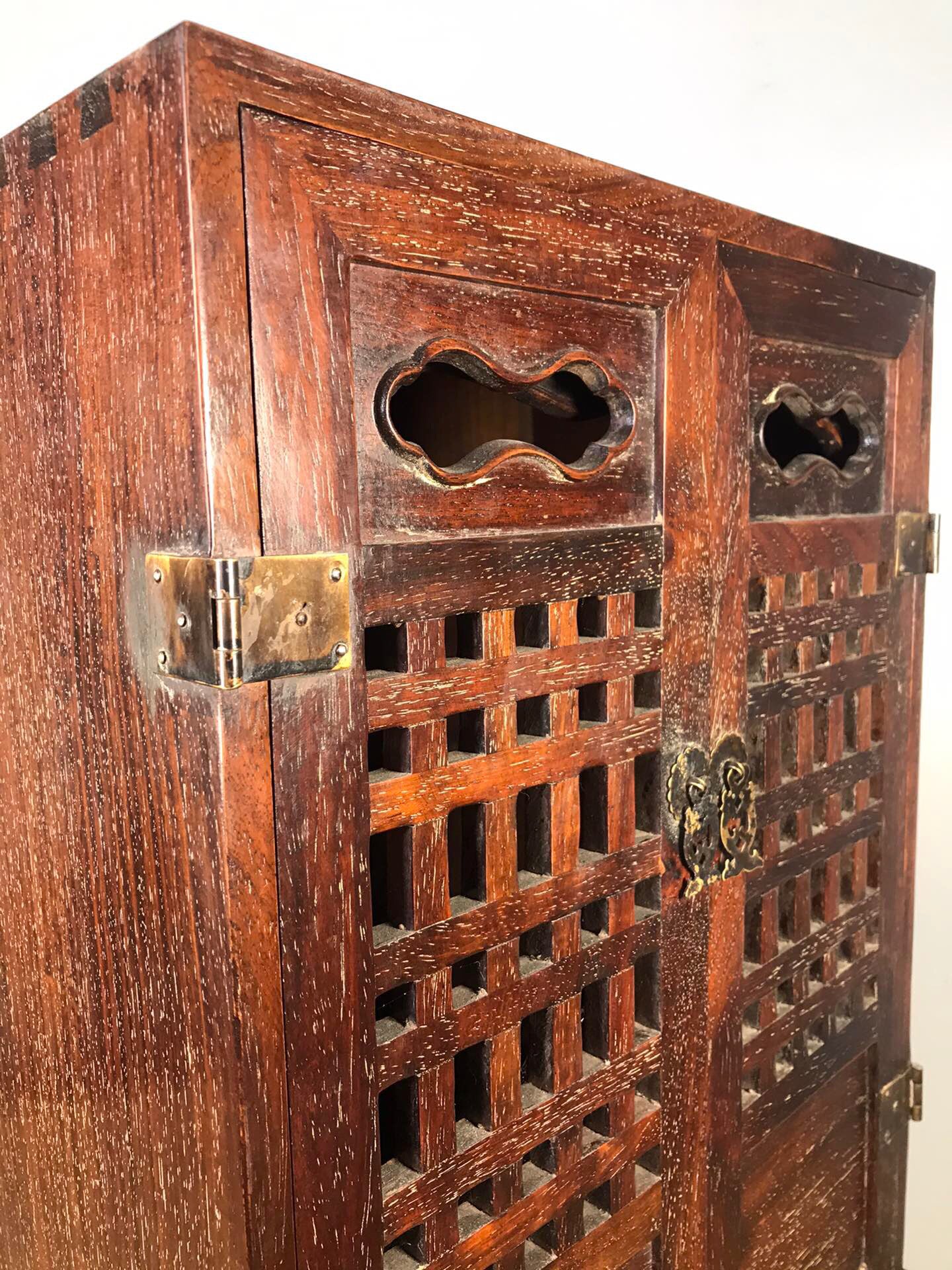 Chinese antique rosewood hollow Buddha seat