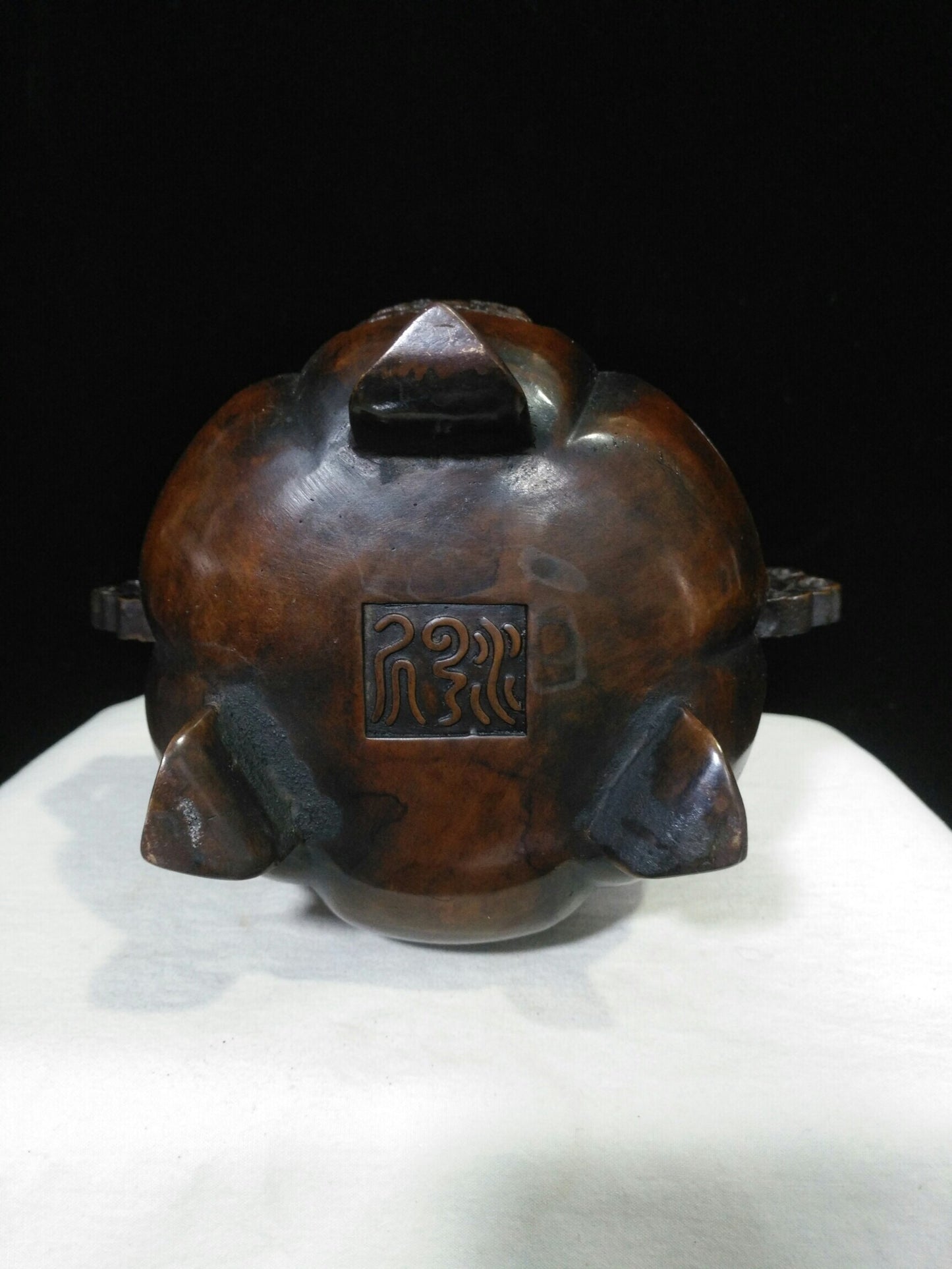 Chinese antique pure copper "Zhaocai Jinbao Charcoal Stove"