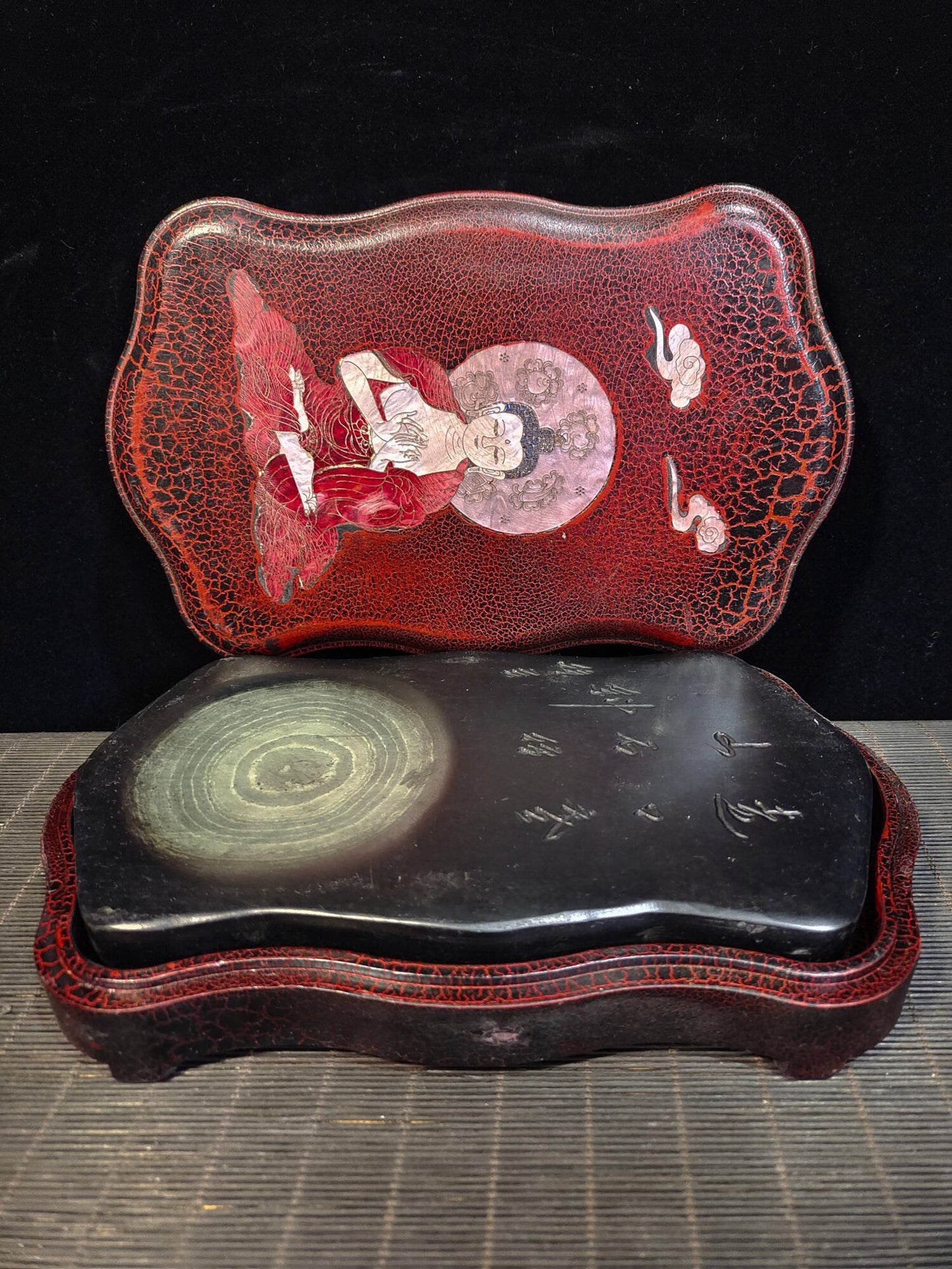 Chinese antique "Shakyamuni Buddha Inkstone"