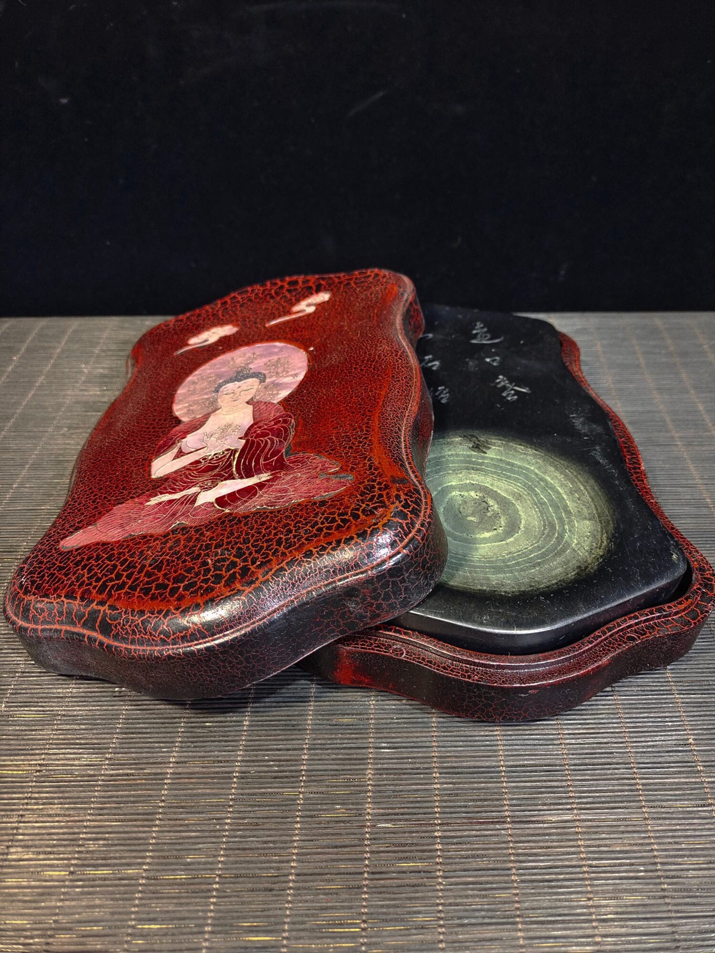 Chinese antique "Shakyamuni Buddha Inkstone"