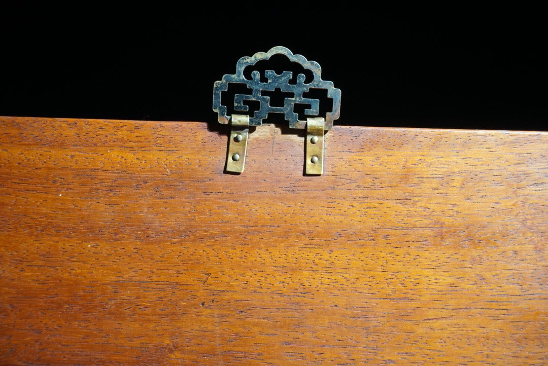 Chinese antique rosewood carving, heavenly reward for diligence, hanging screen