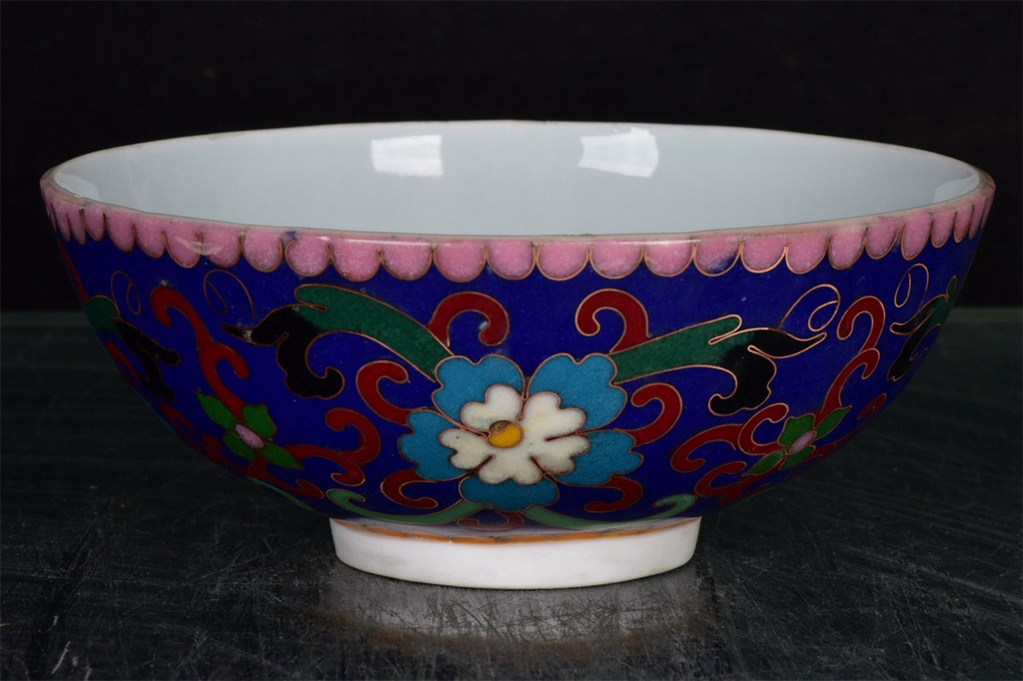 Chinese antique wire enamel bowl