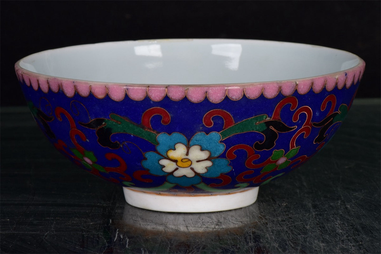 Chinese antique wire enamel bowl