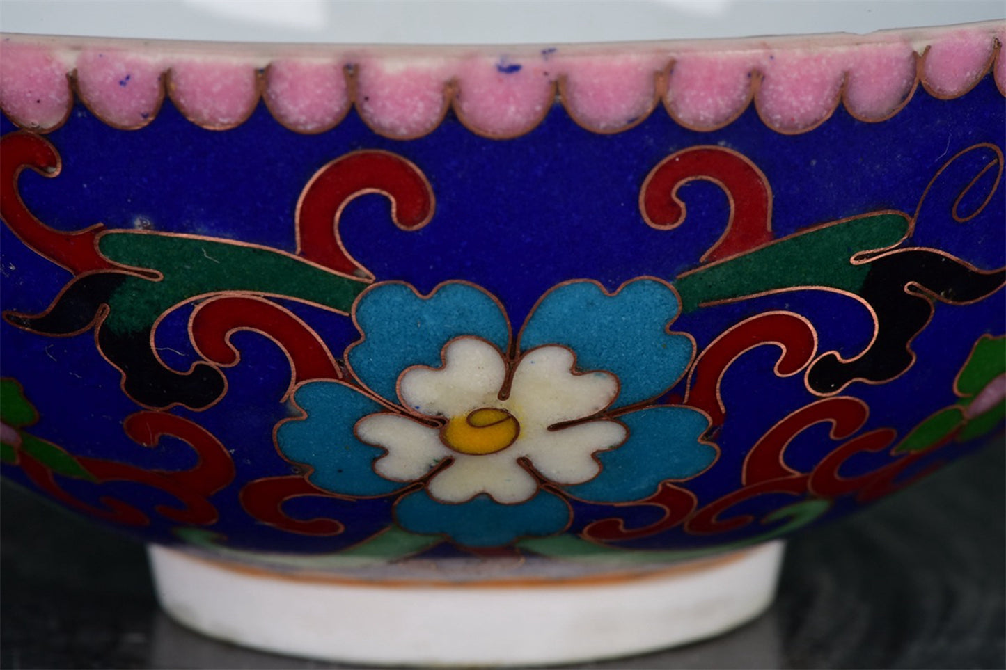 Chinese antique wire enamel bowl