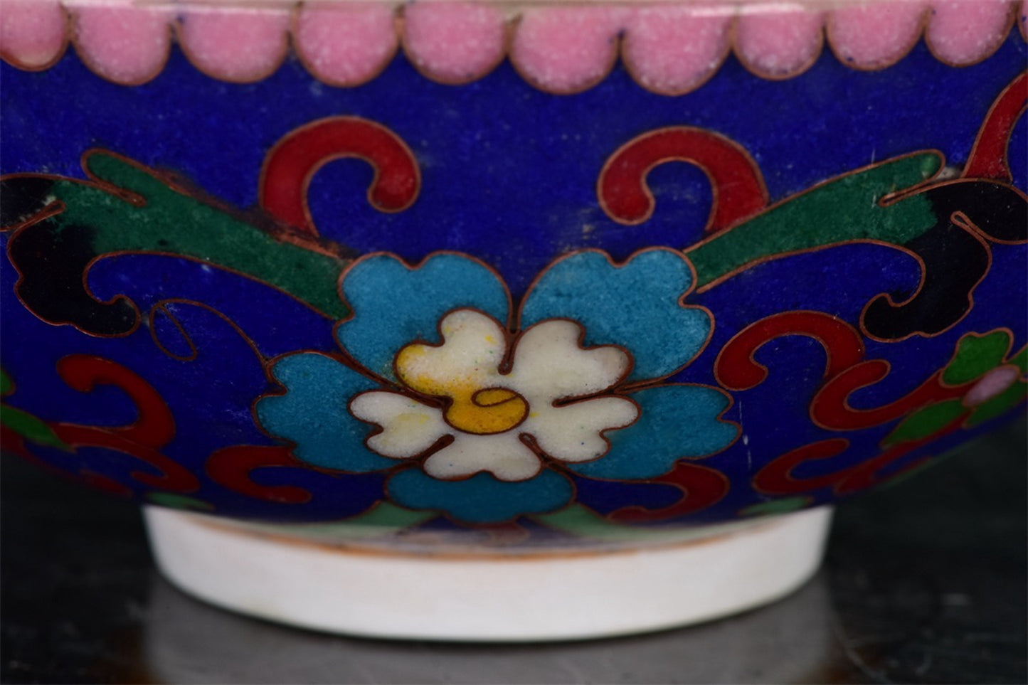 Chinese antique wire enamel bowl