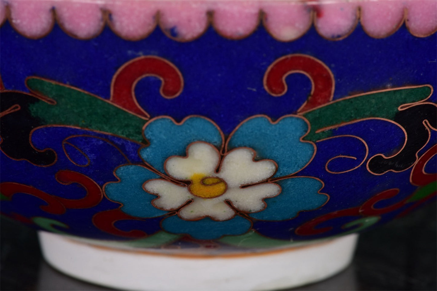 Chinese antique wire enamel bowl