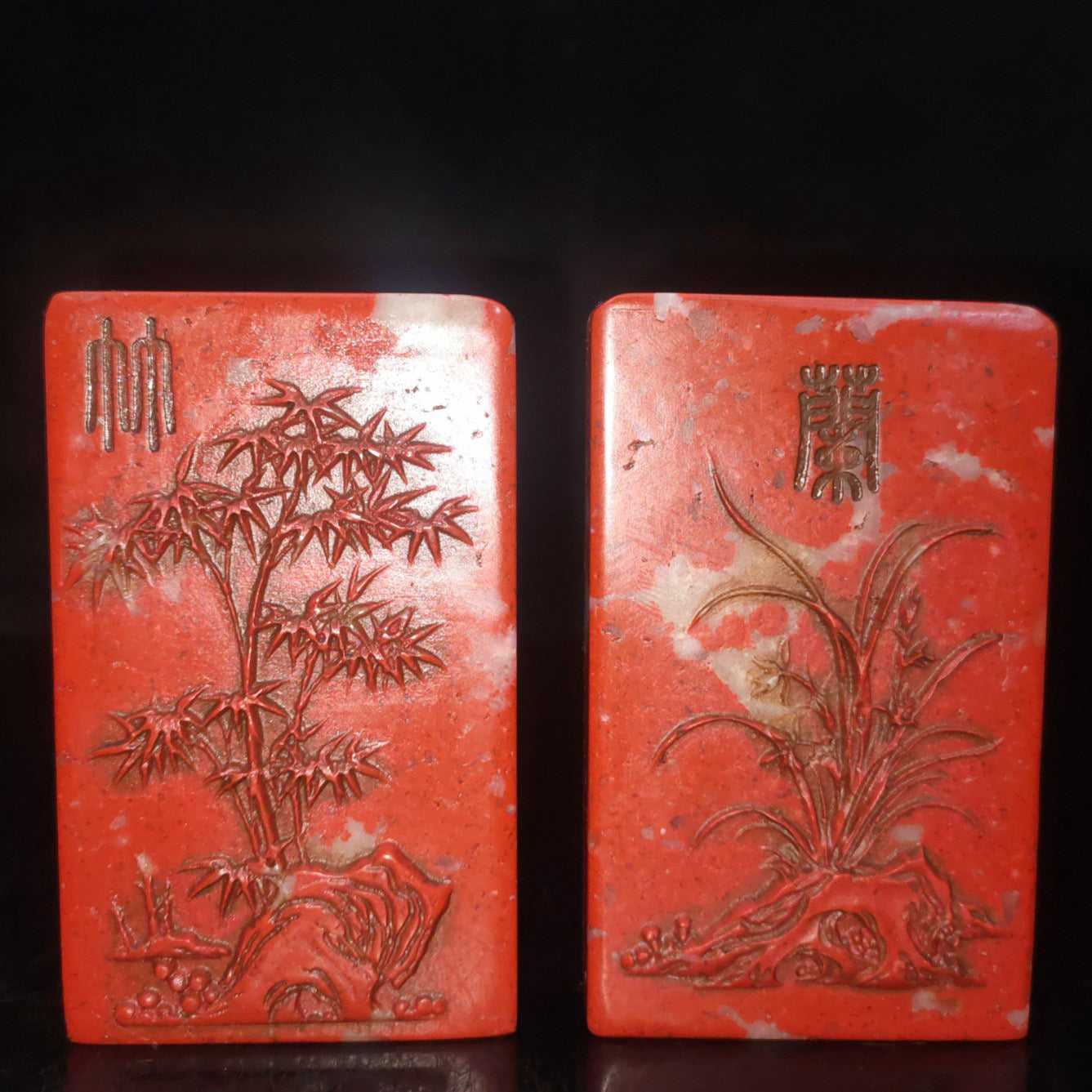 Chinese Antique Chicken Blood Stone Seal
