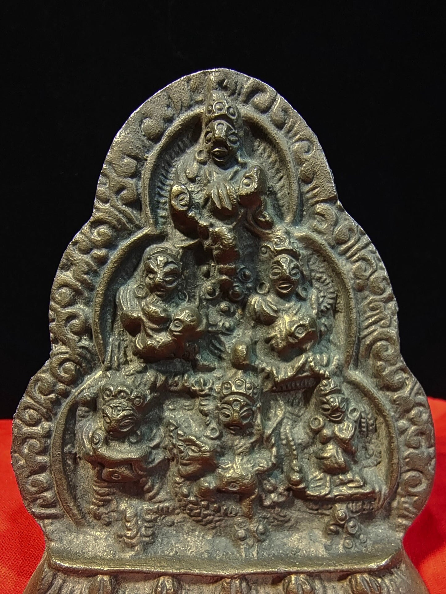 Chinese antique pure copper "Six Paths of Wealth God"
