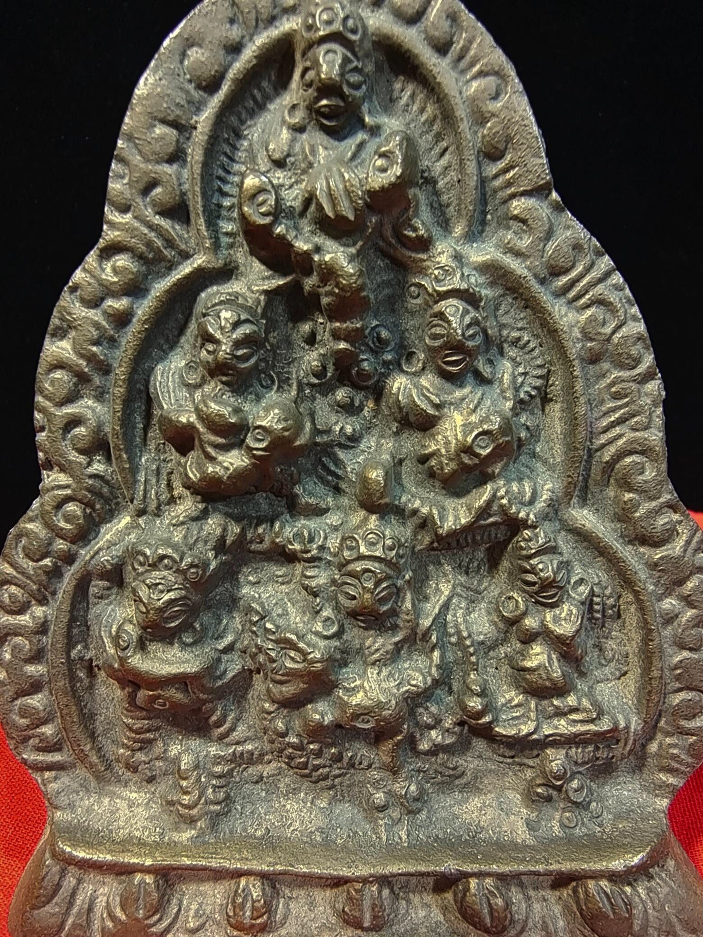 Chinese antique pure copper "Six Paths of Wealth God"