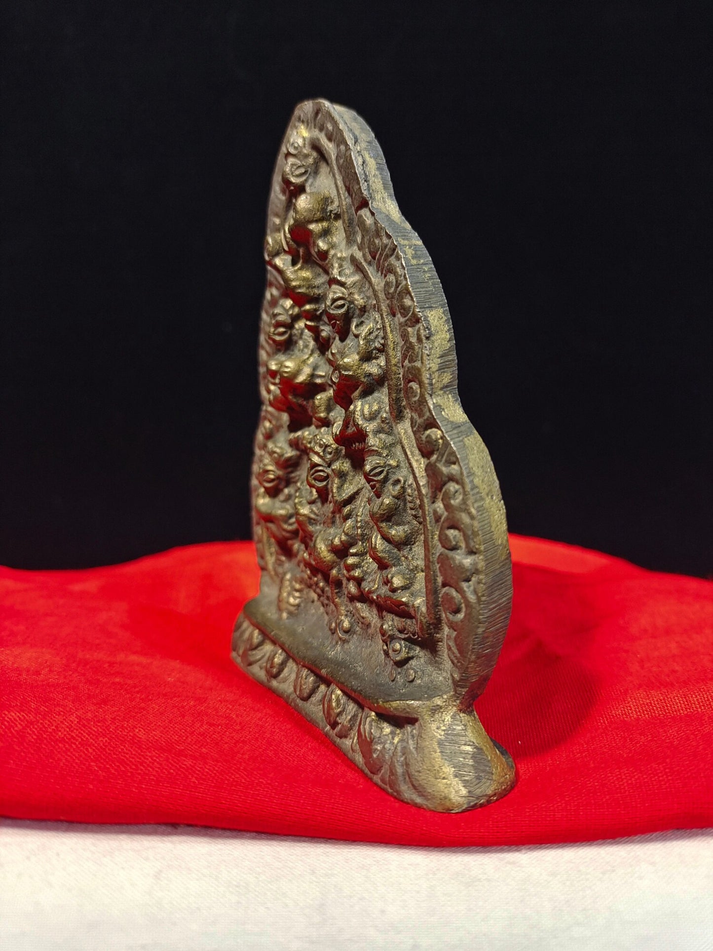 Chinese antique pure copper "Six Paths of Wealth God"