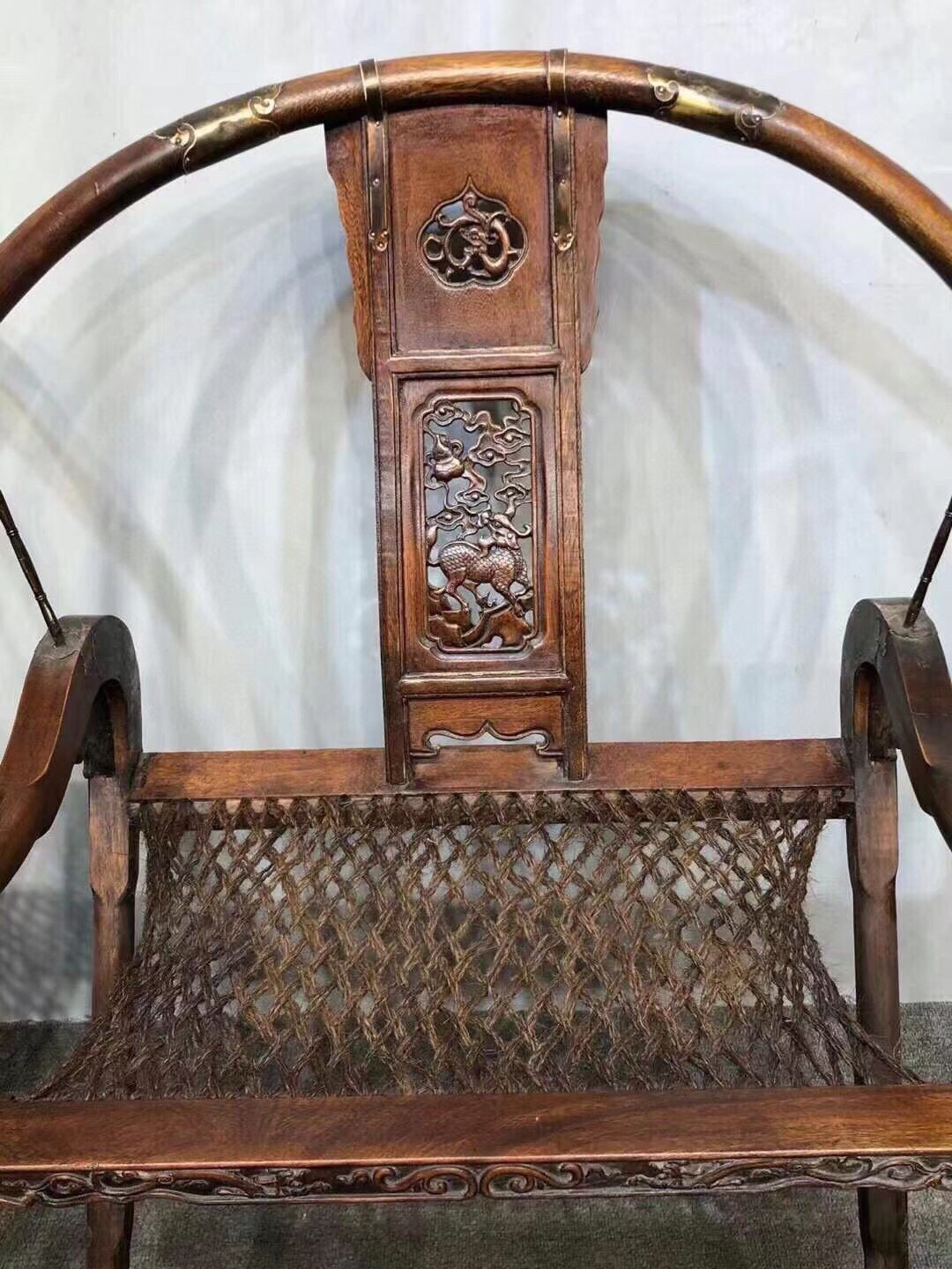 A pair of antique Chinese rosewood chairs