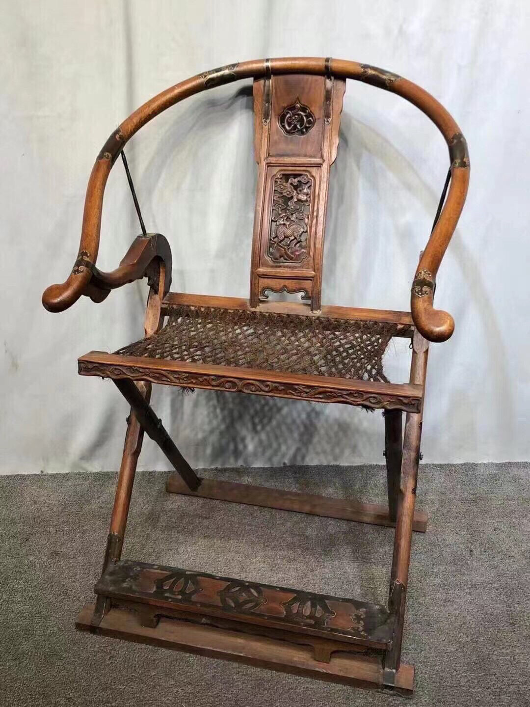 A pair of antique Chinese rosewood chairs