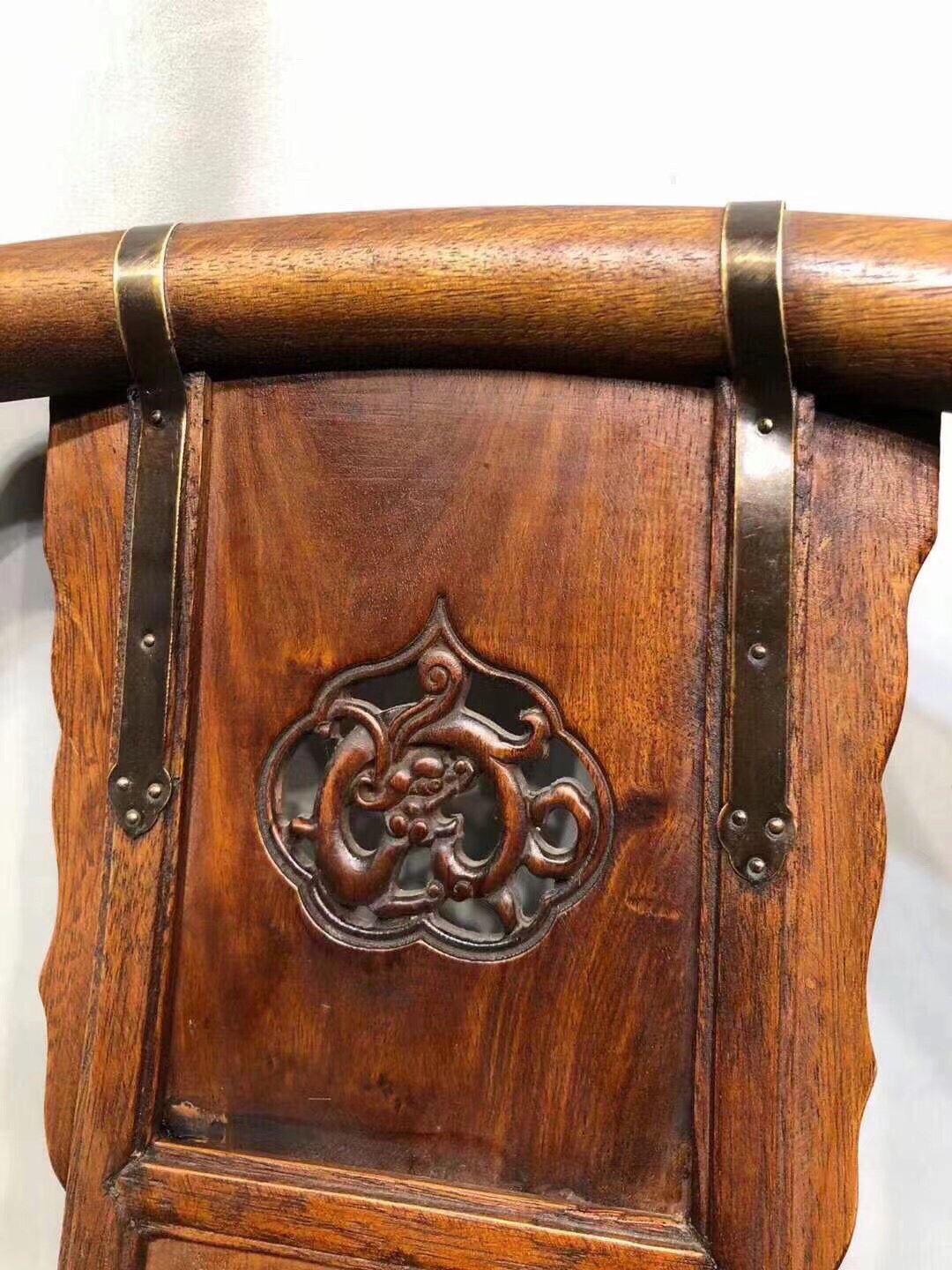 A pair of antique Chinese rosewood chairs