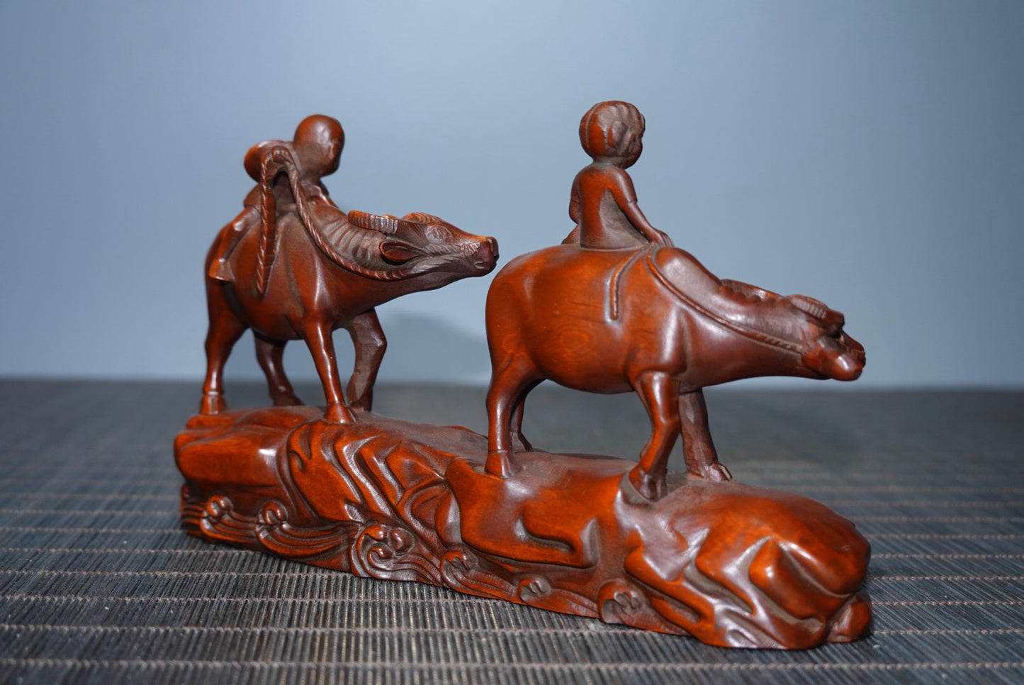 Huangyangmu Golden Boy and Jade Girl Cattle Herding Ornament