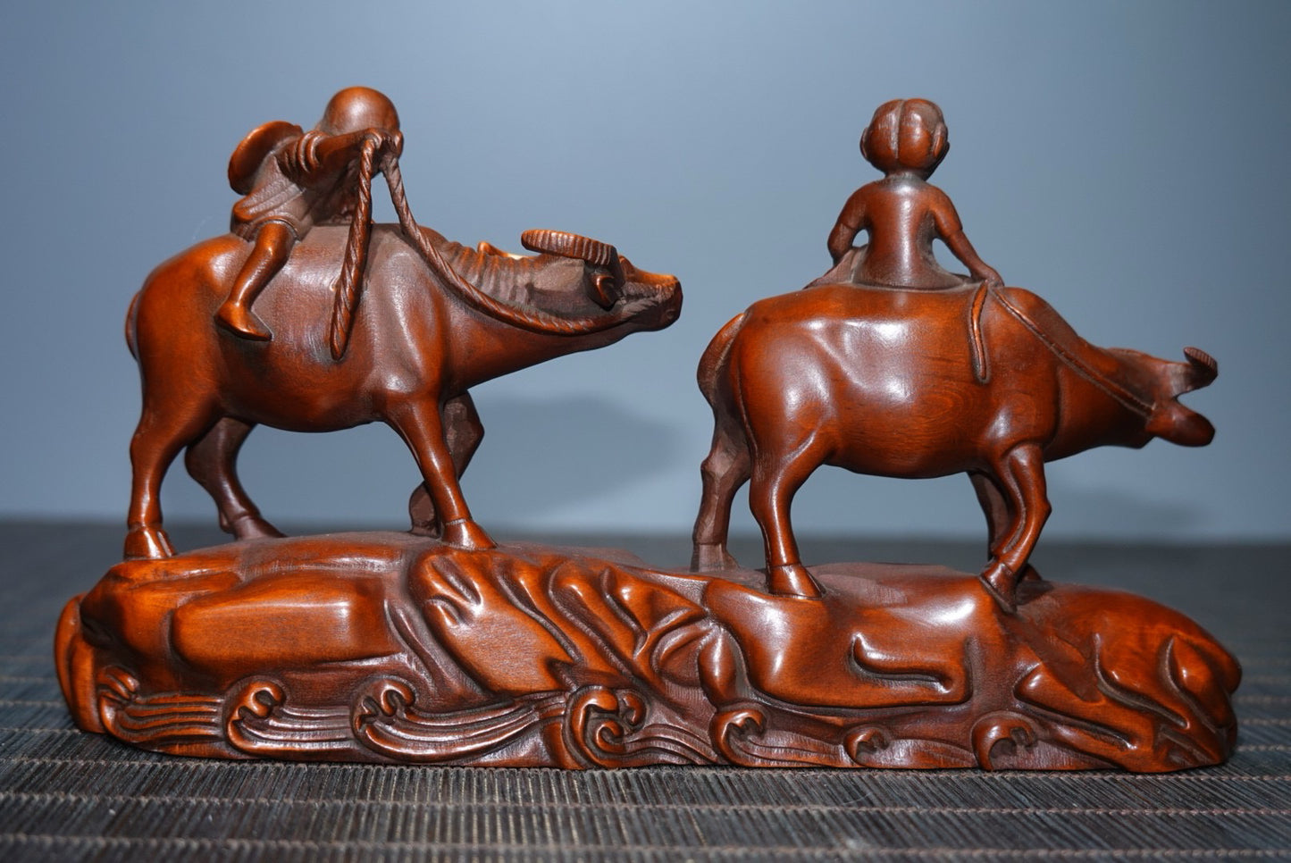 Huangyangmu Golden Boy and Jade Girl Cattle Herding Ornament