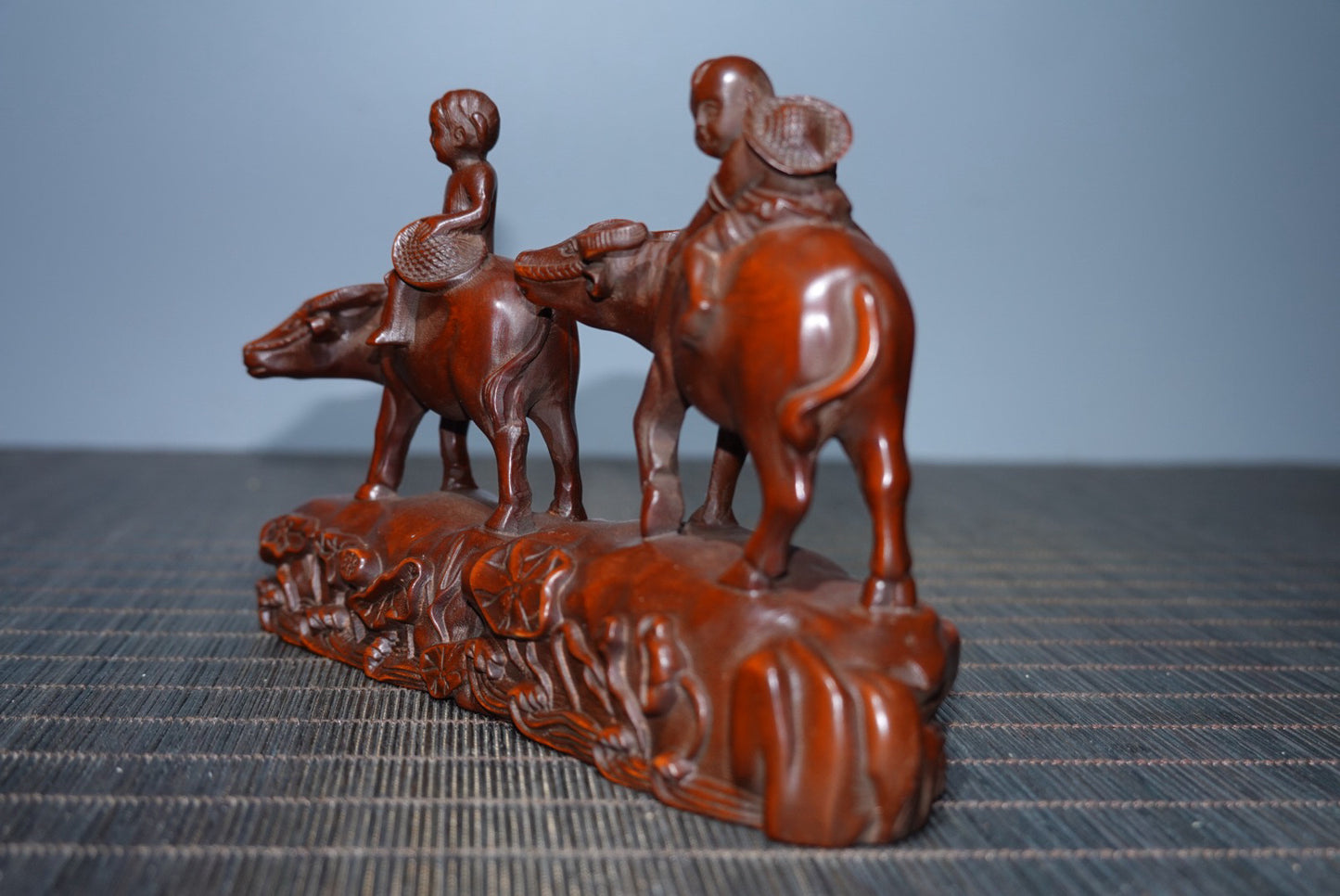 Huangyangmu Golden Boy and Jade Girl Cattle Herding Ornament