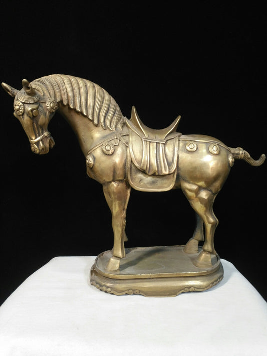 Chinese antique pure copper horse