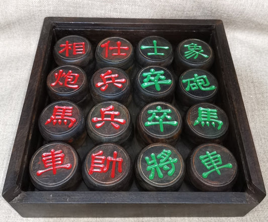 Chinese antique ebony chess