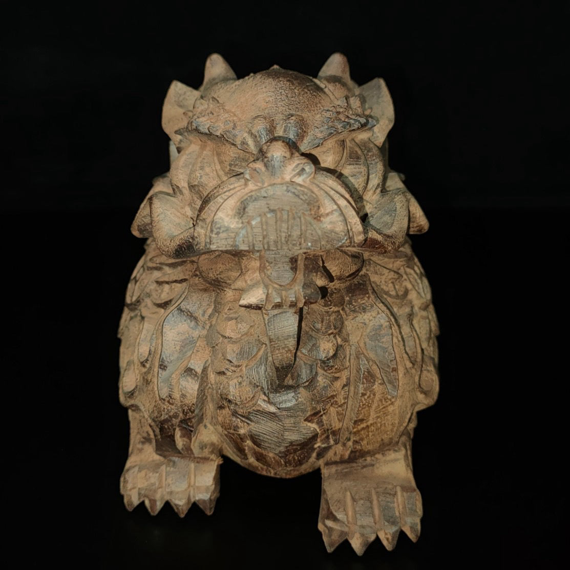 Chinese Antique Agarwood Dragon Turtle
