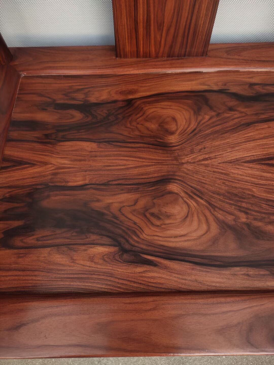 A set of Chinese antique rosewood official hat chairs