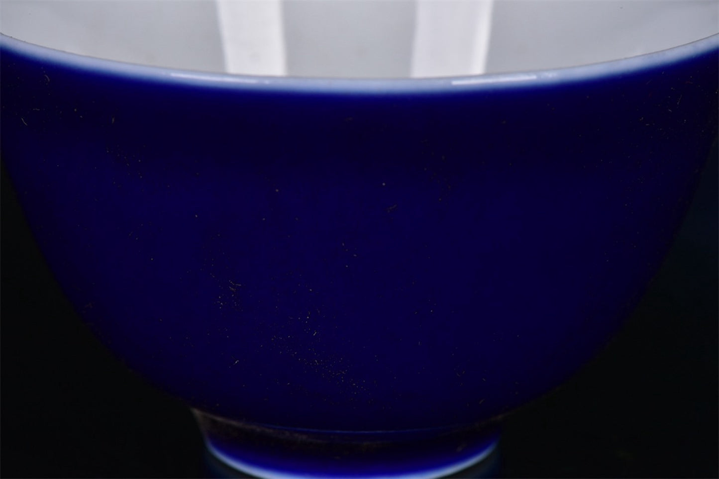 Chinese Antique Monochrome Glazed Blue Cup