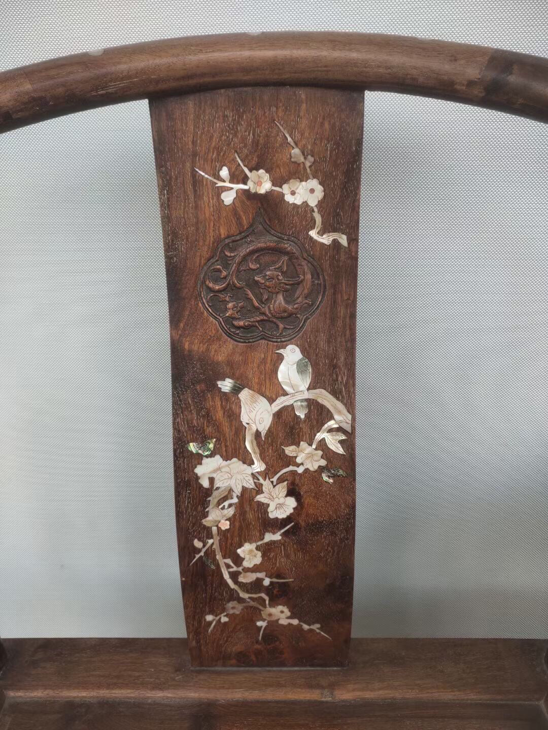 A set of antique Chinese rosewood armchair