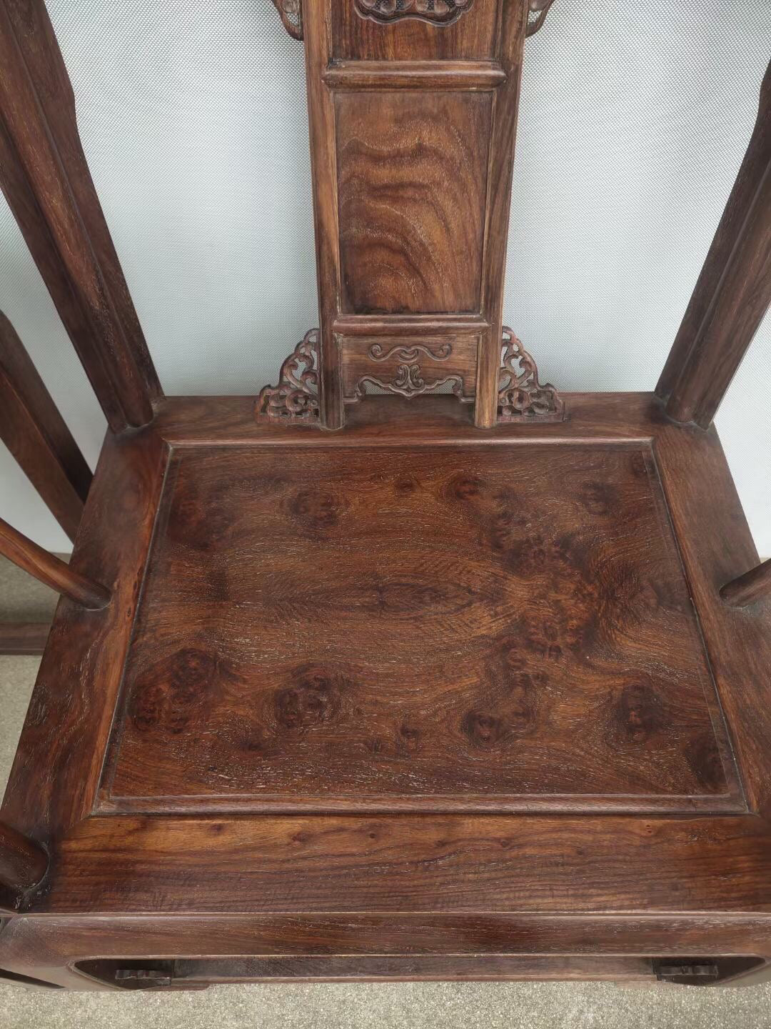 A pair of antique Chinese rosewood chairs