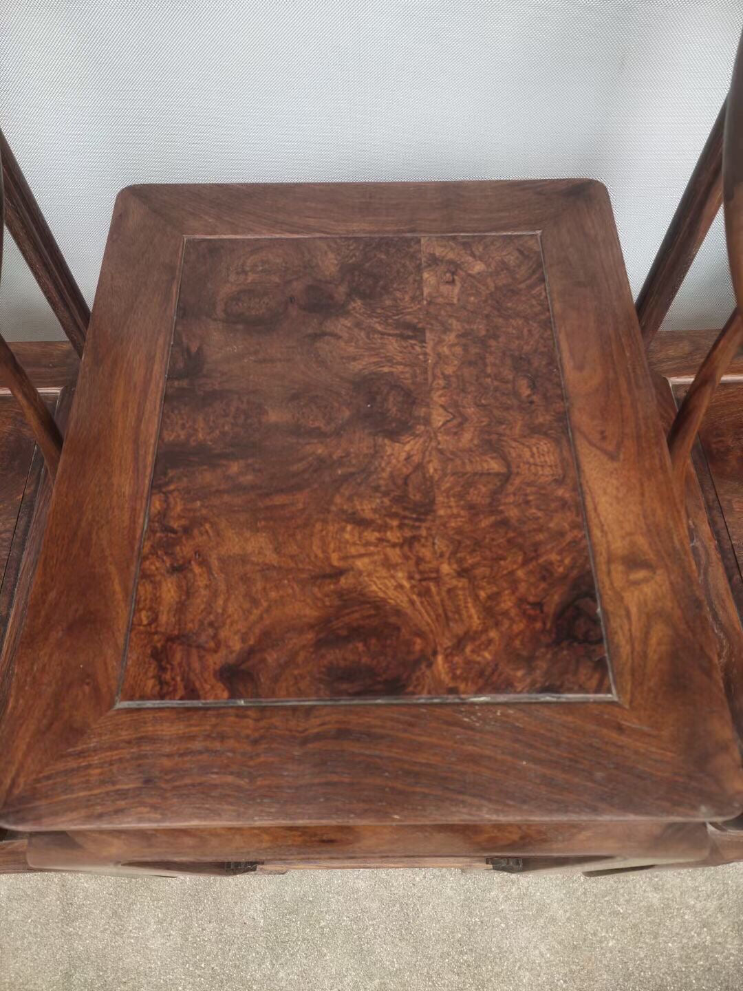 A pair of antique Chinese rosewood chairs