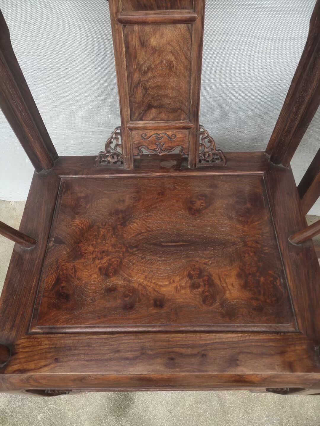 A pair of antique Chinese rosewood chairs