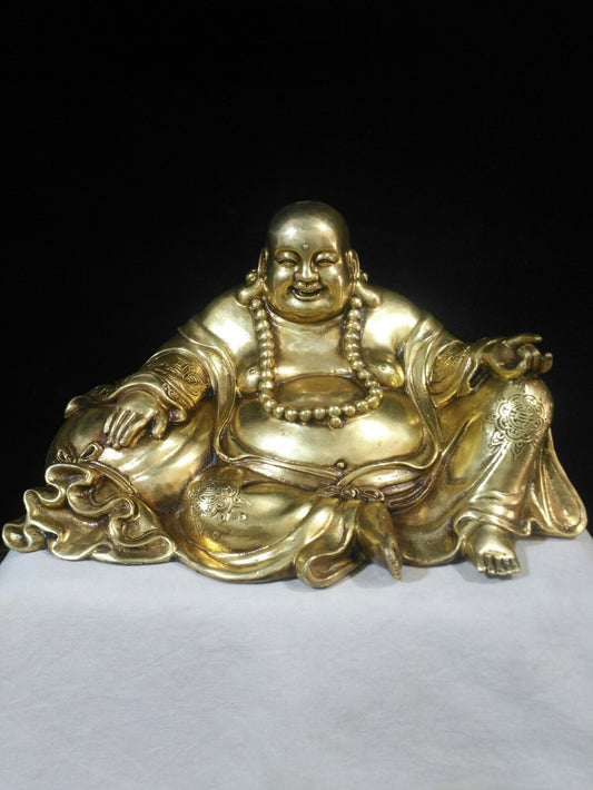 Chinese antique pure copper [Maitreya Buddha]