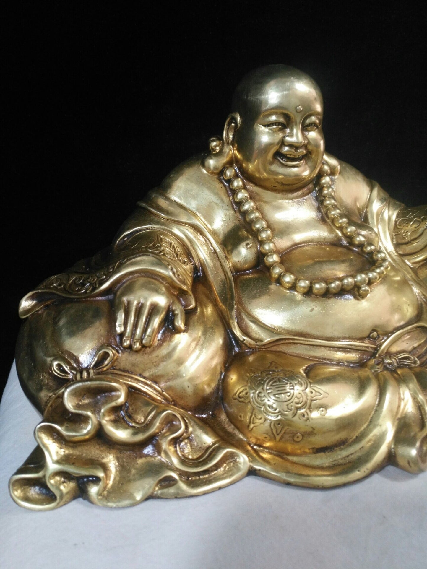 Chinese antique pure copper [Maitreya Buddha]