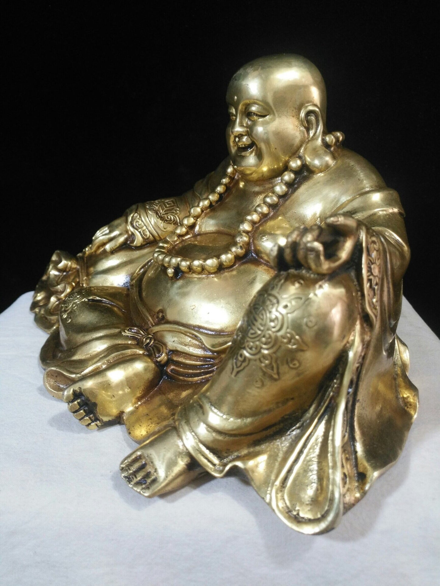 Chinese antique pure copper [Maitreya Buddha]
