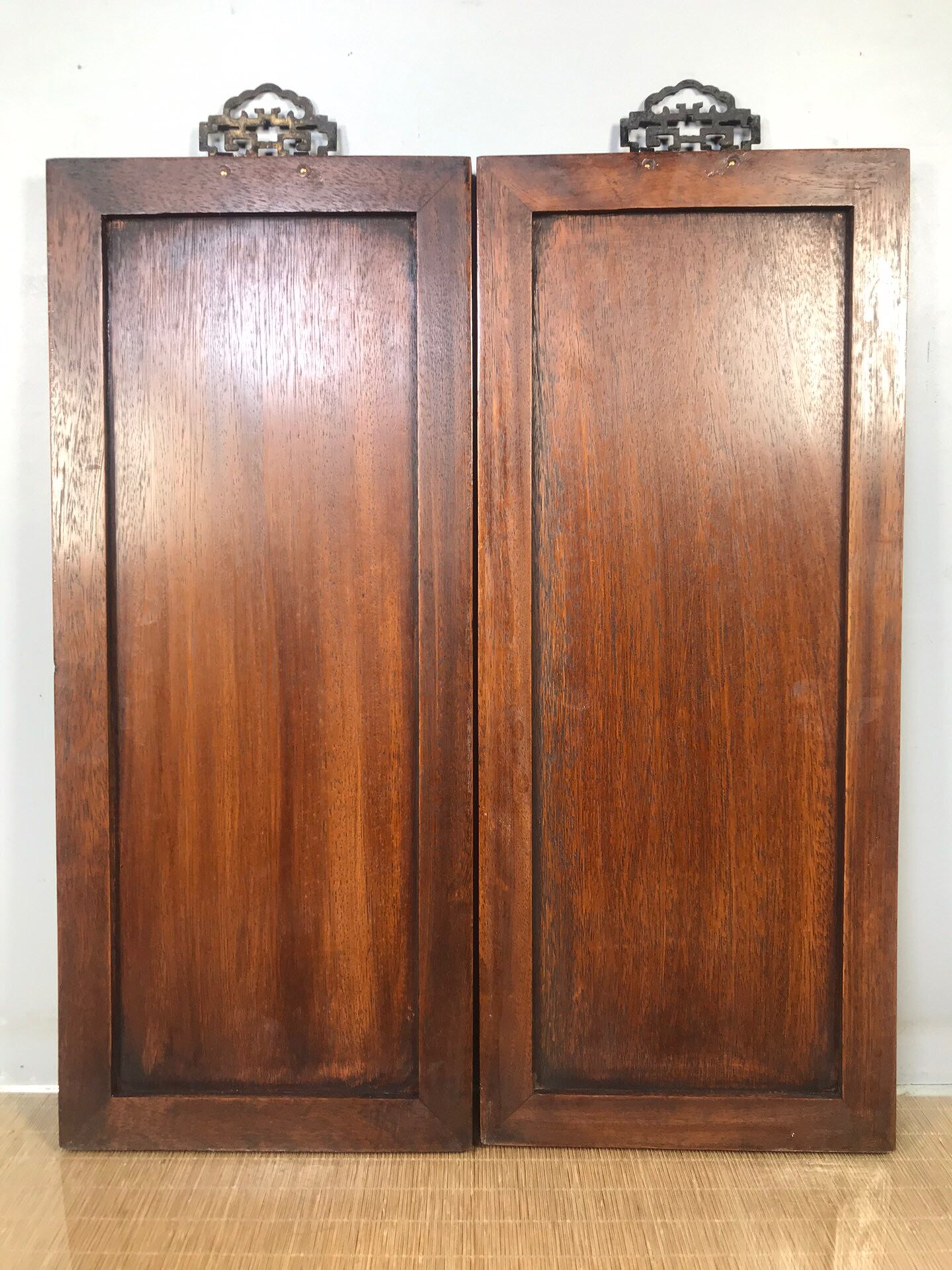 Chinese antique rosewood door god