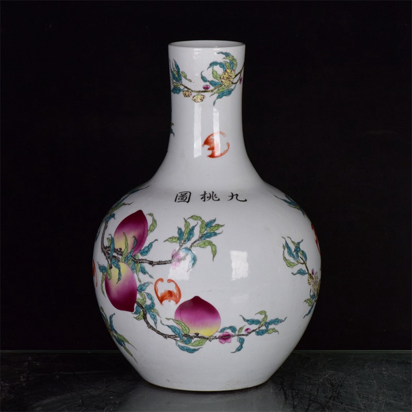 Chinese antique blue and white entangled branch flower pattern three series bamboo pot