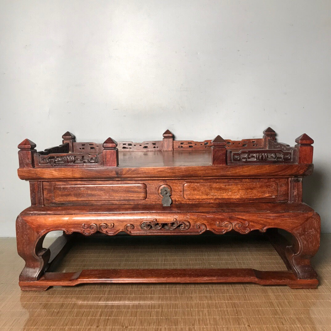 Chinese antique rosewood Buddha pedestal