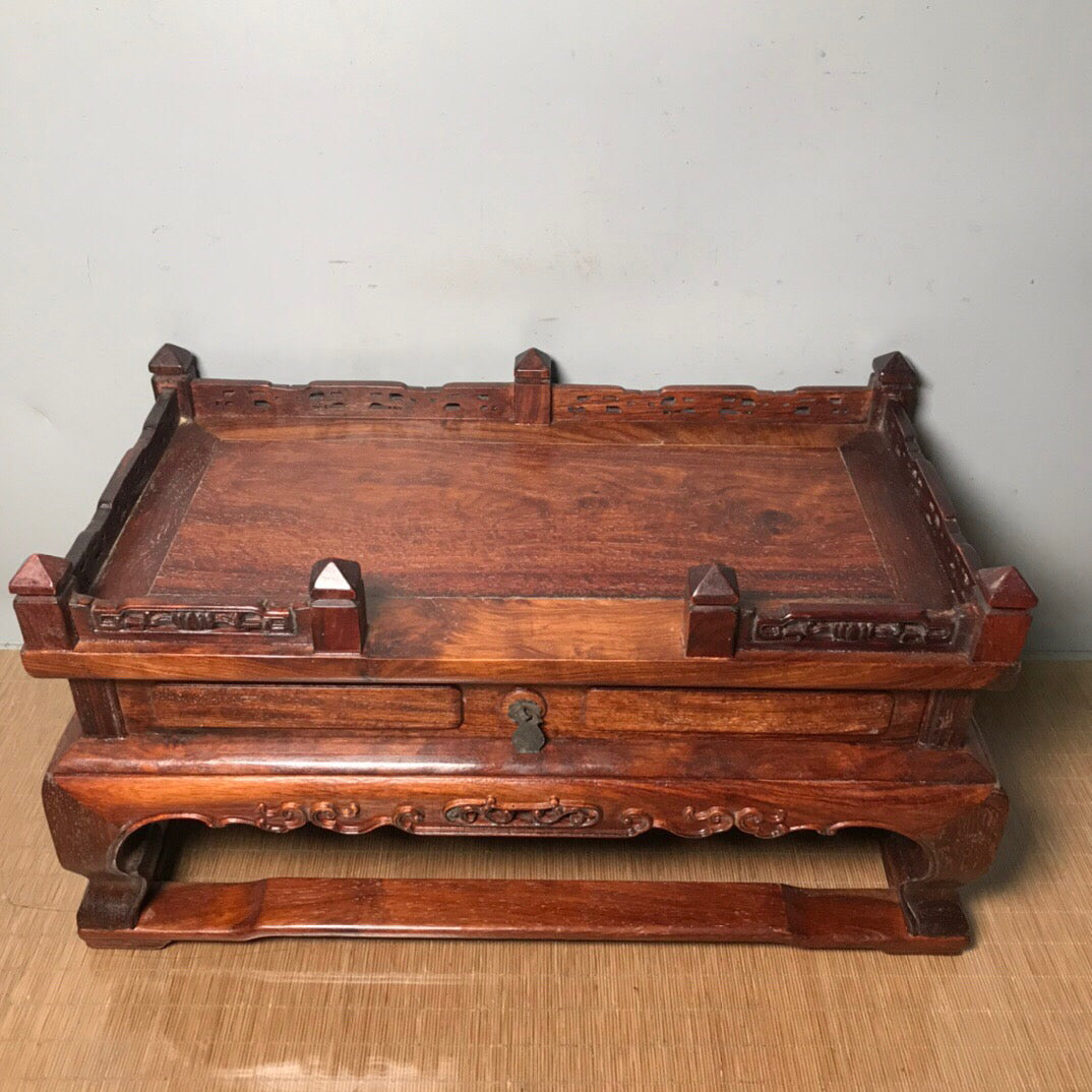 Chinese antique rosewood Buddha pedestal