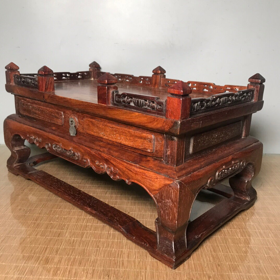Chinese antique rosewood Buddha pedestal