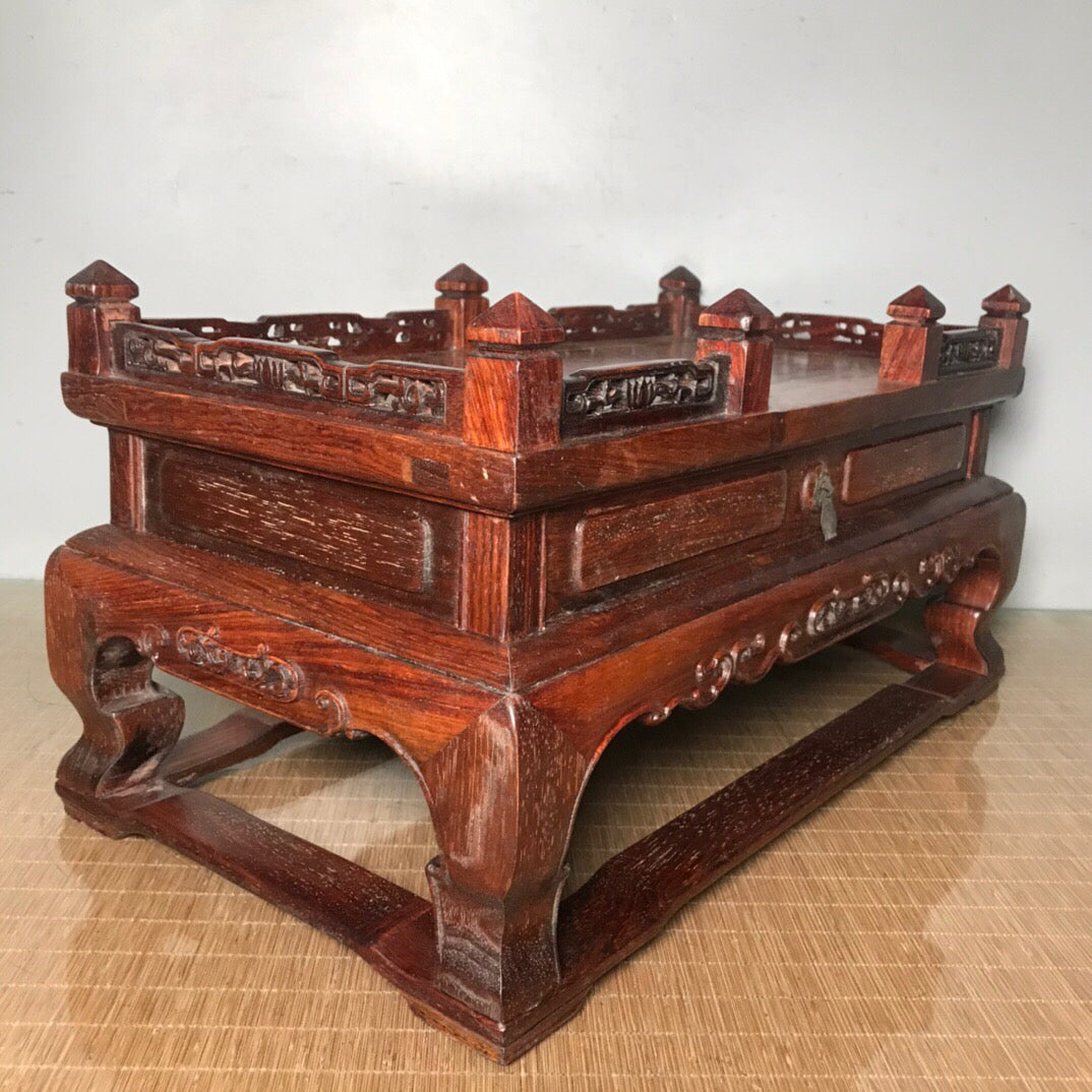 Chinese antique rosewood Buddha pedestal