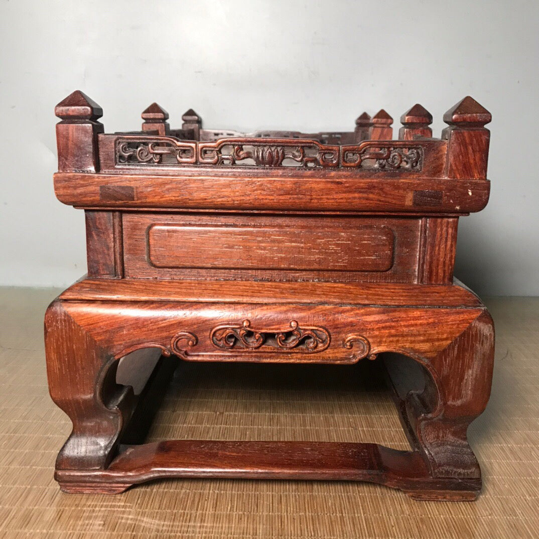 Chinese antique rosewood Buddha pedestal