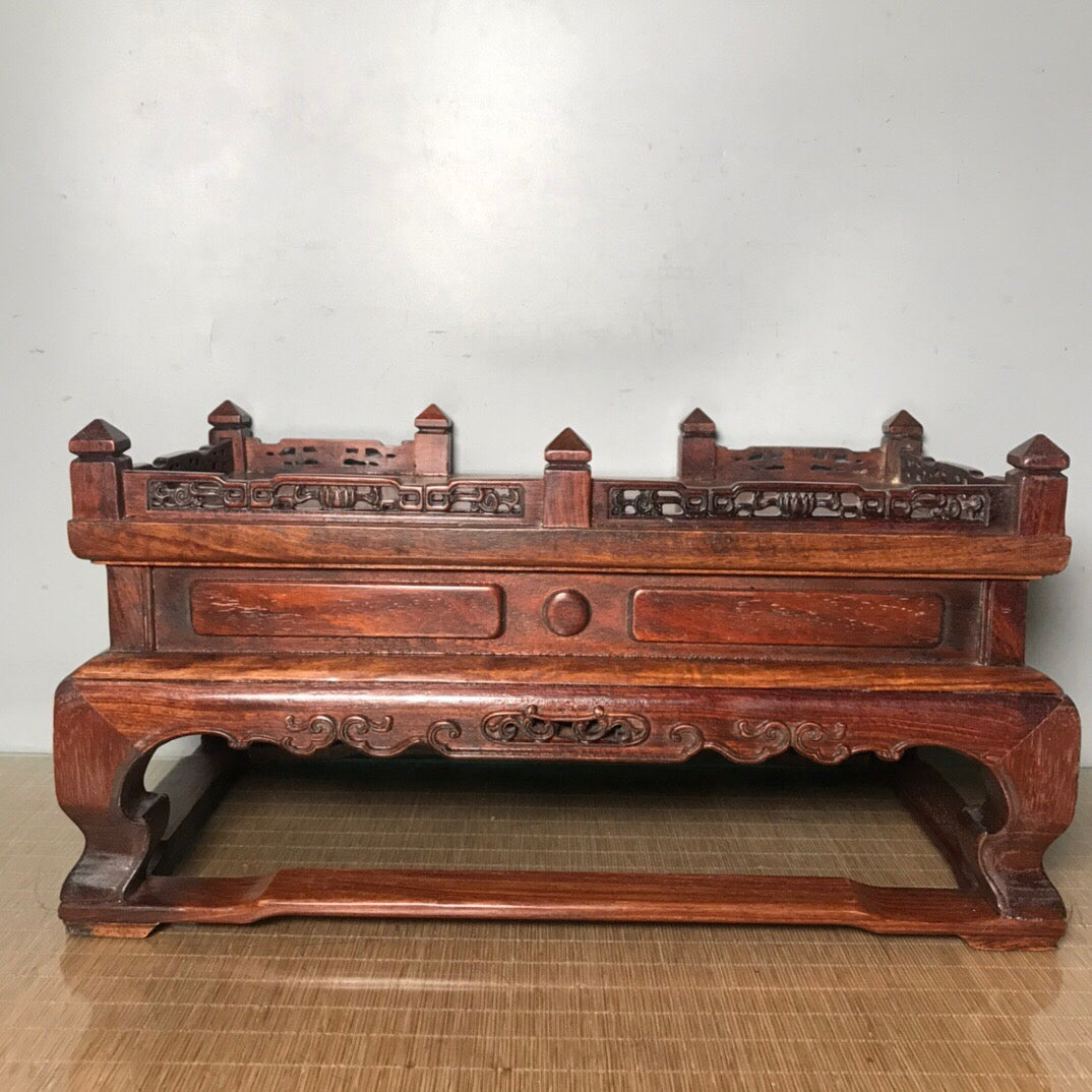 Chinese antique rosewood Buddha pedestal