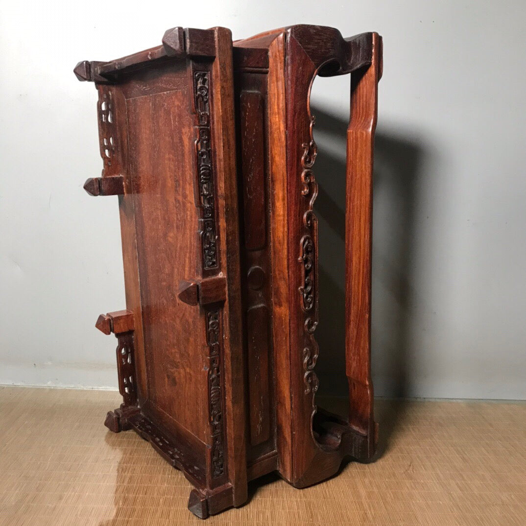 Chinese antique rosewood Buddha pedestal