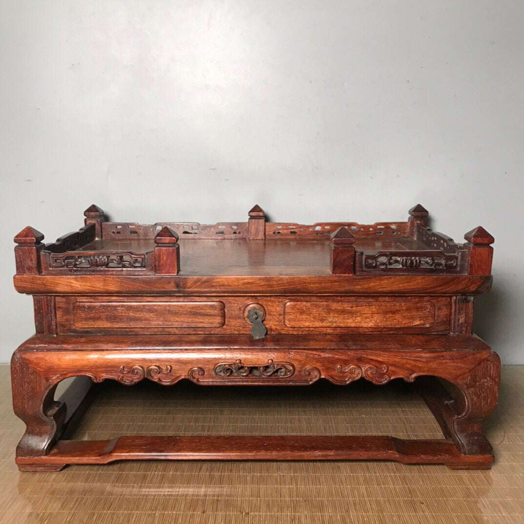 Chinese antique rosewood Buddha pedestal