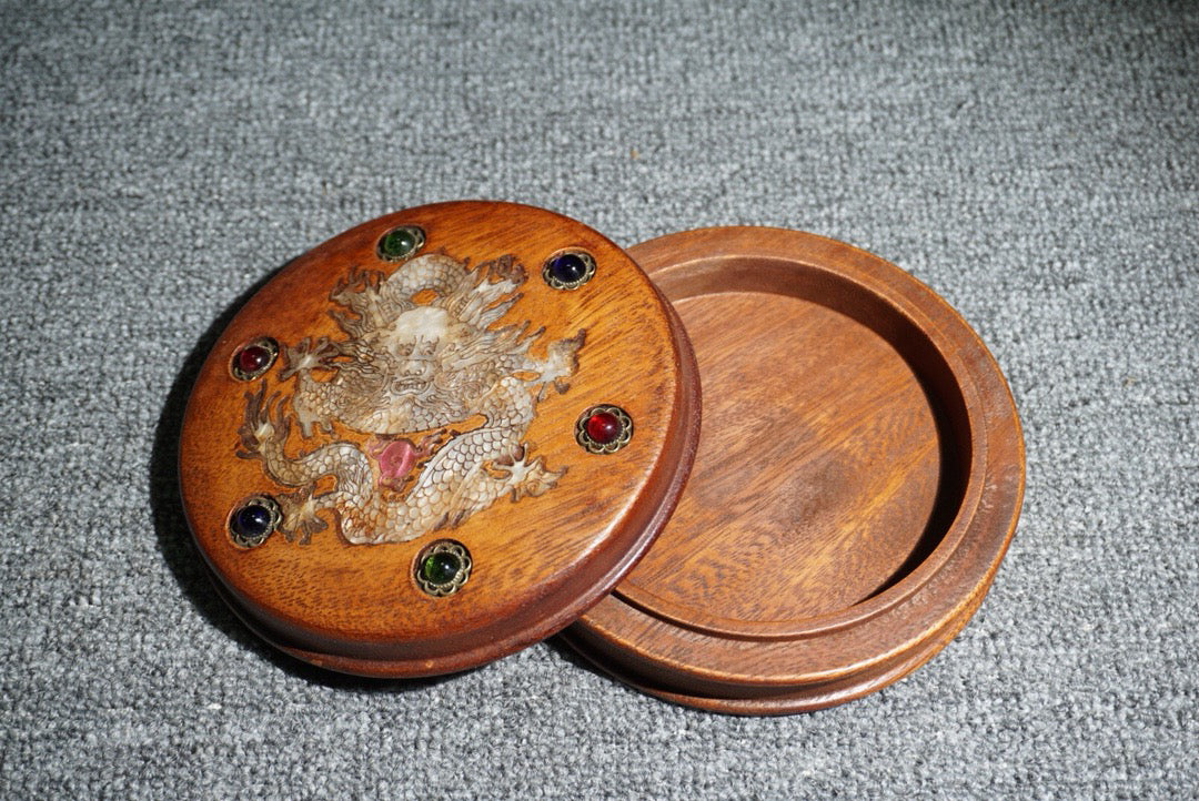 Chinese antique rosewood jewelry box