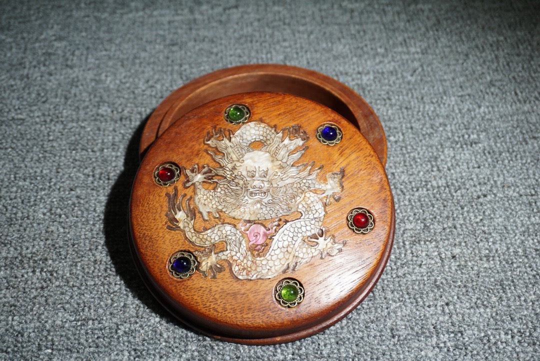 Chinese antique rosewood jewelry box