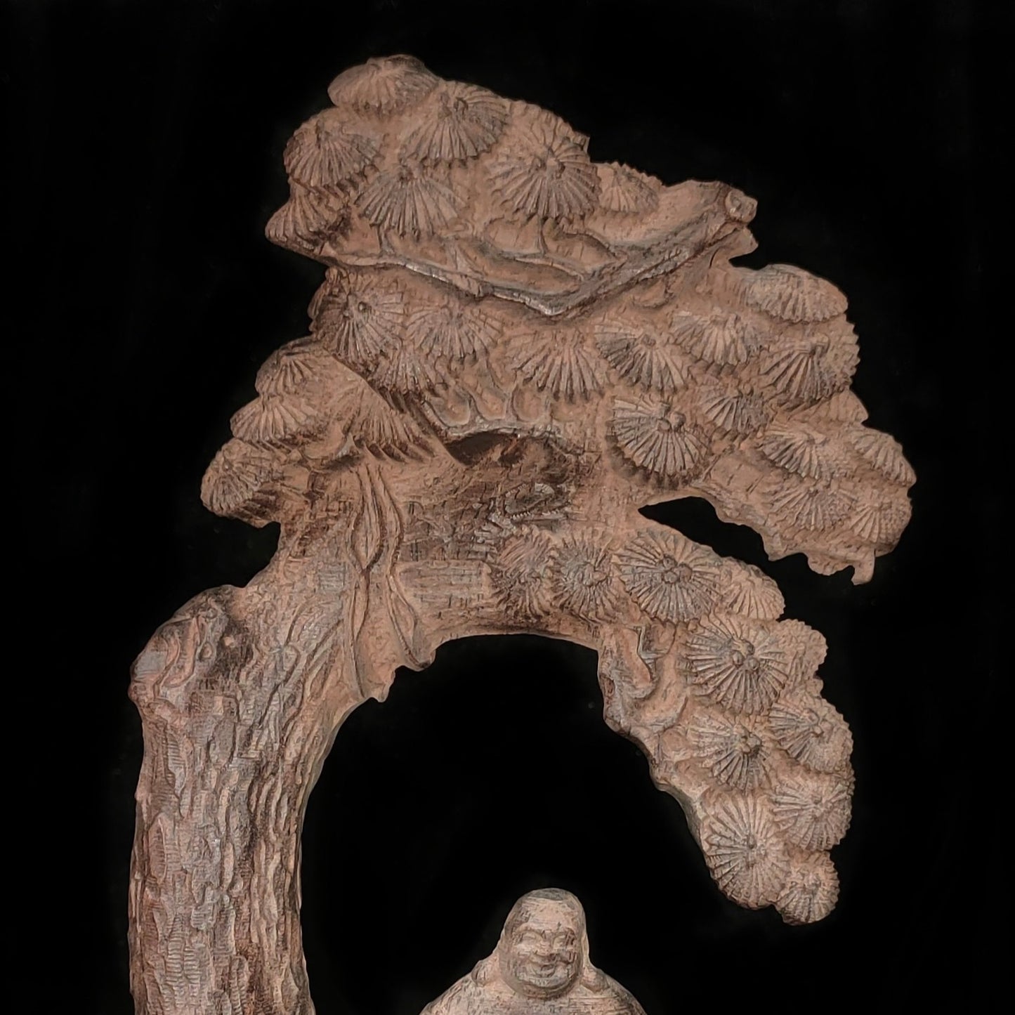 Chinese antique agarwood and Panasonic Maitreya